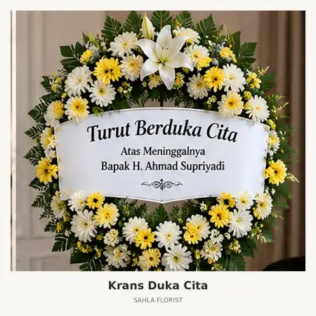 Krans Bunga Duka Karangasem